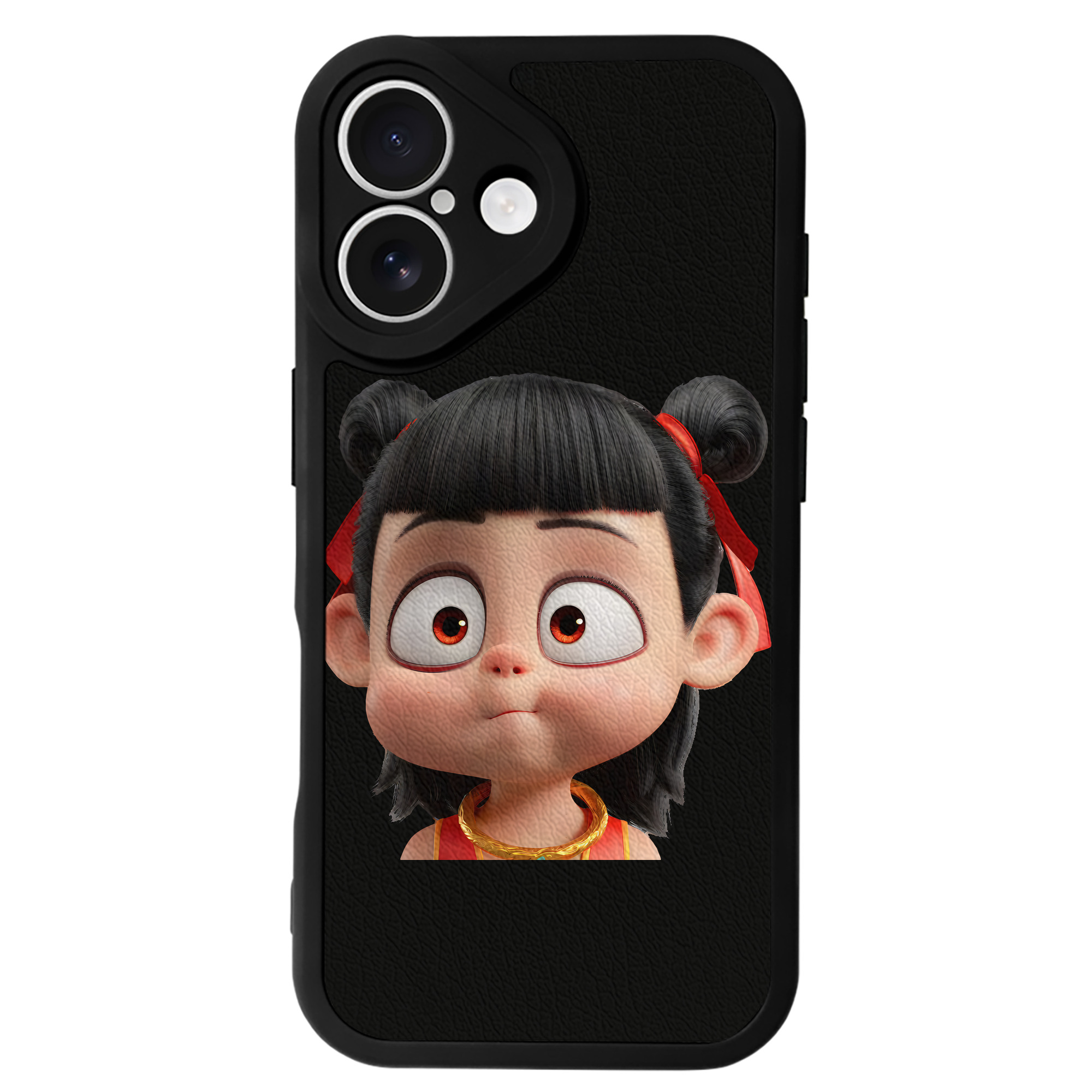 （画像用） Ne Zha 2 ナタ 魔童の大暴れ 【iPhone 16シリーズ対応】シリコンスマホケース（レザー調） 材質：シリコン